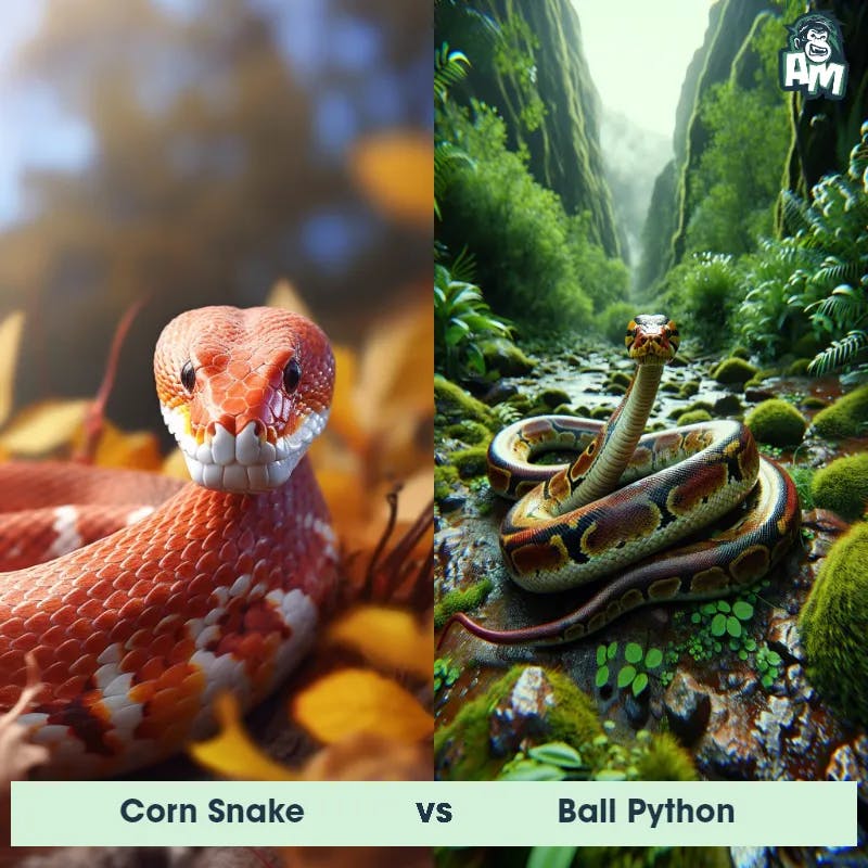 Corn Snake vs Ball Python - Animal Matchup