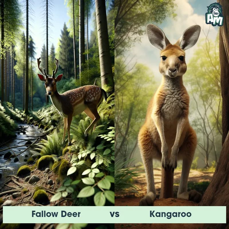 Fallow Deer vs Kangaroo - Animal Matchup