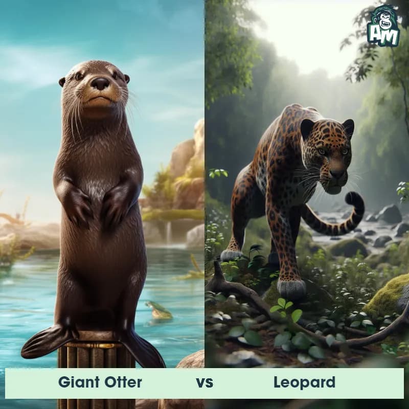 Giant Otter vs Leopard - Animal Matchup