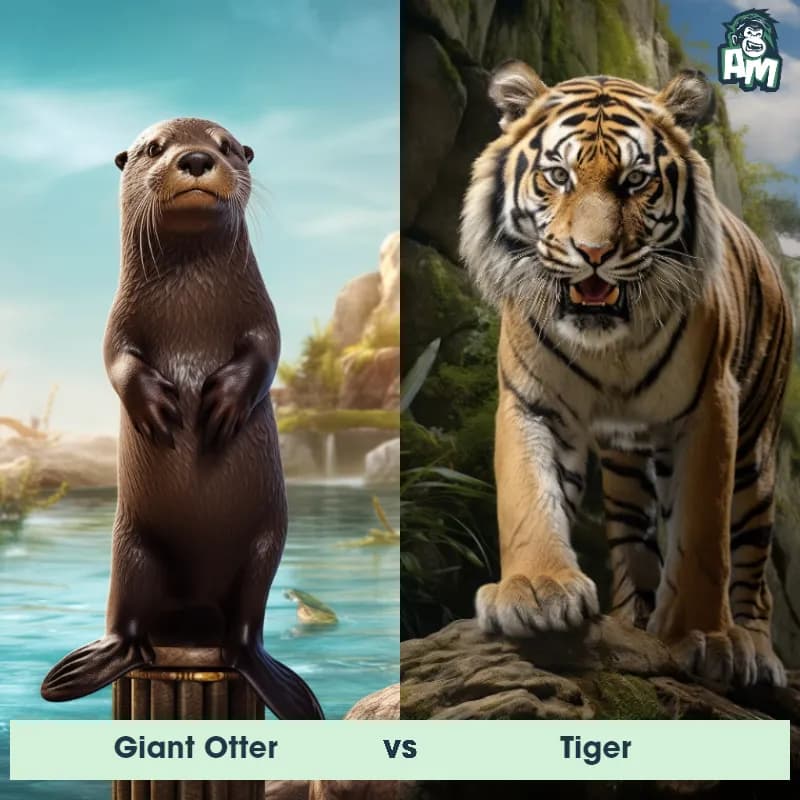 Giant Otter vs Tiger - Animal Matchup