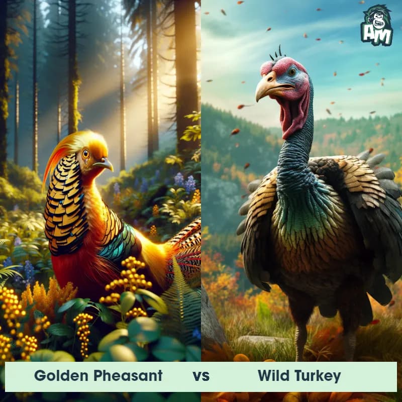 Golden Pheasant vs Wild Turkey - Animal Matchup