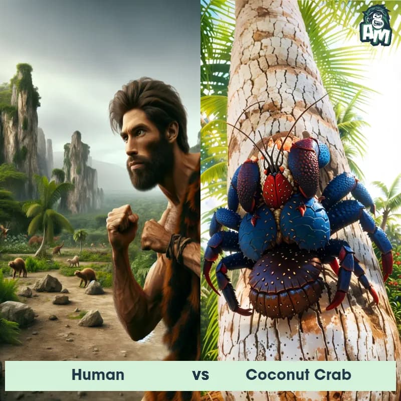 Human vs Coconut Crab - Animal Matchup