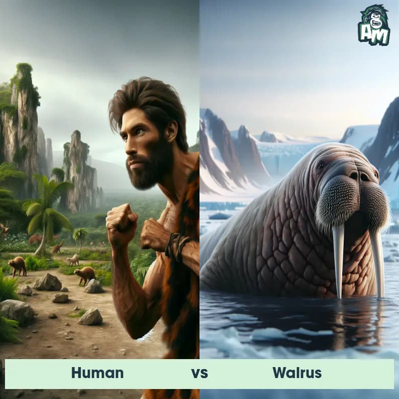 Human vs Walrus - Animal Matchup