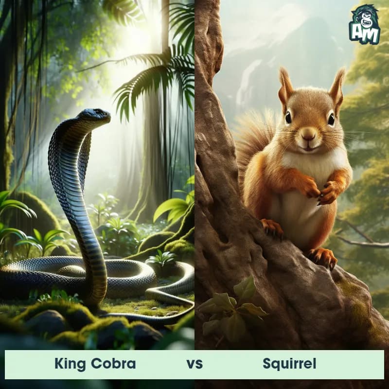 King Cobra vs Squirrel - Animal Matchup