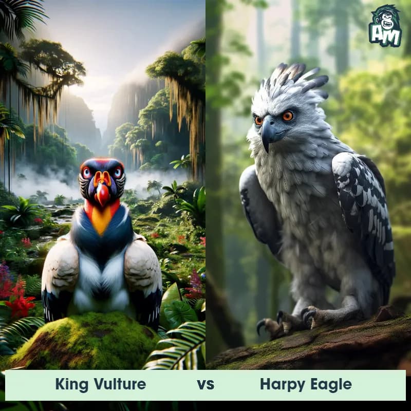 King Vulture vs Harpy Eagle - Animal Matchup