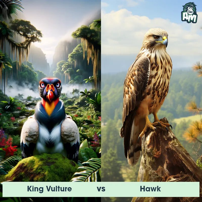 King Vulture vs Hawk - Animal Matchup