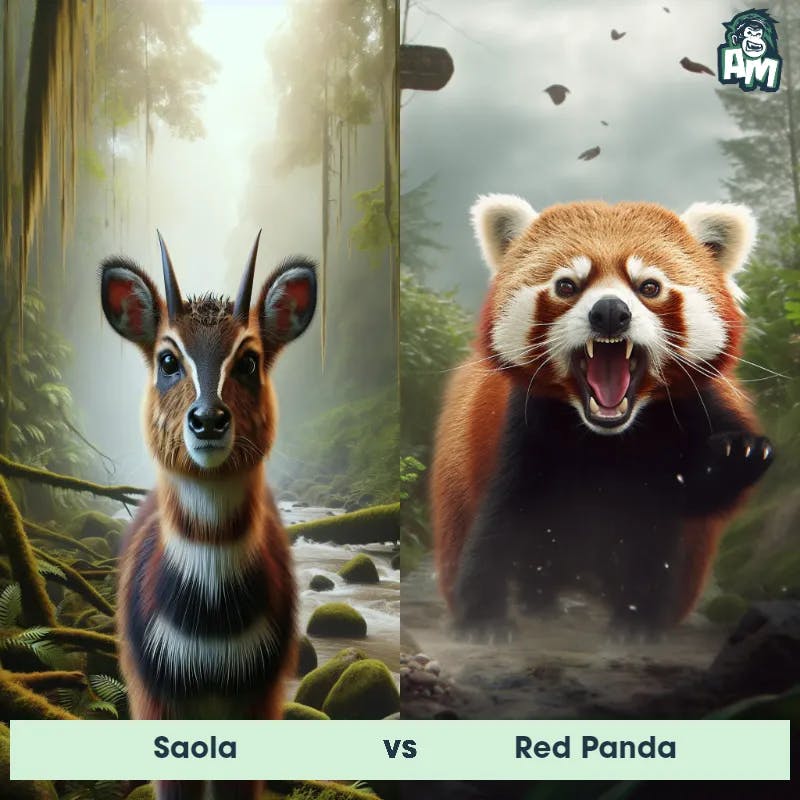 Saola vs Red Panda - Animal Matchup