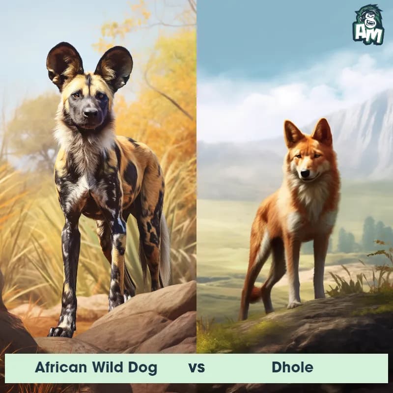 African Wild Dog vs Dhole - Animal Matchup African Wild Dog vs Dhole - Animal Matchup