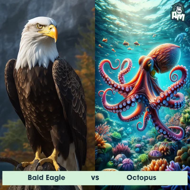 Bald Eagle vs Octopus - Animal Matchup Bald Eagle vs Octopus - Animal Matchup