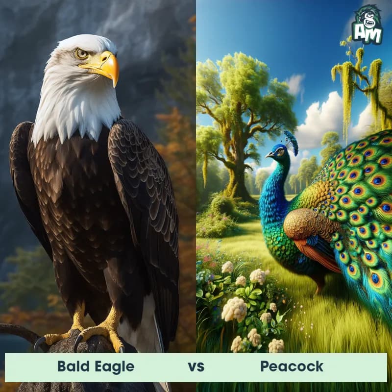 Bald Eagle vs Peacock - Animal Matchup Bald Eagle vs Peacock - Animal Matchup
