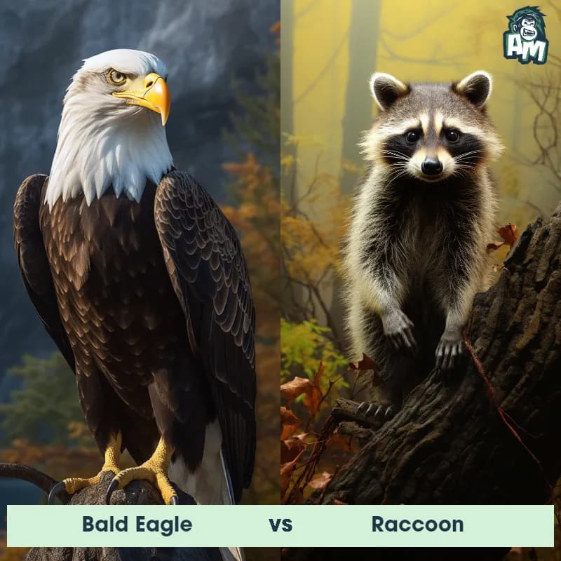 Bald Eagle vs Raccoon - Animal Matchup Bald Eagle vs Raccoon - Animal Matchup