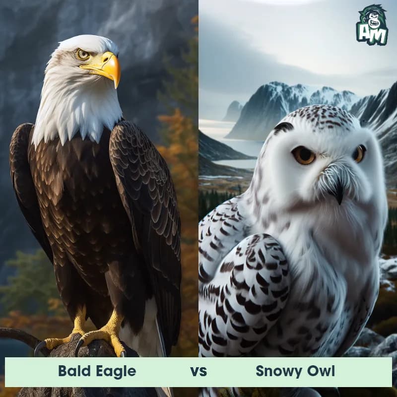 Bald Eagle vs Snowy Owl - Animal Matchup Bald Eagle vs Snowy Owl - Animal Matchup