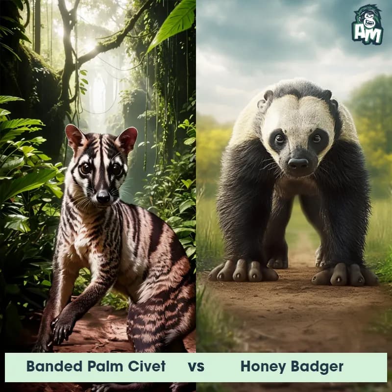 Banded Palm Civet vs Honey Badger - Animal Matchup Banded Palm Civet vs Honey Badger - Animal Matchup