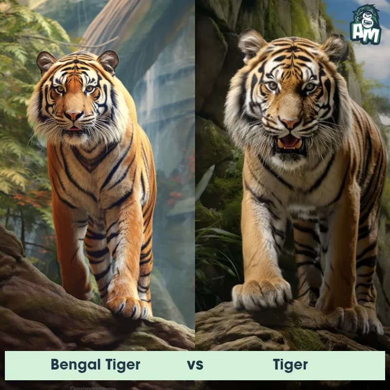 Bengal Tiger vs Tiger - Animal Matchup Bengal Tiger vs Tiger - Animal Matchup
