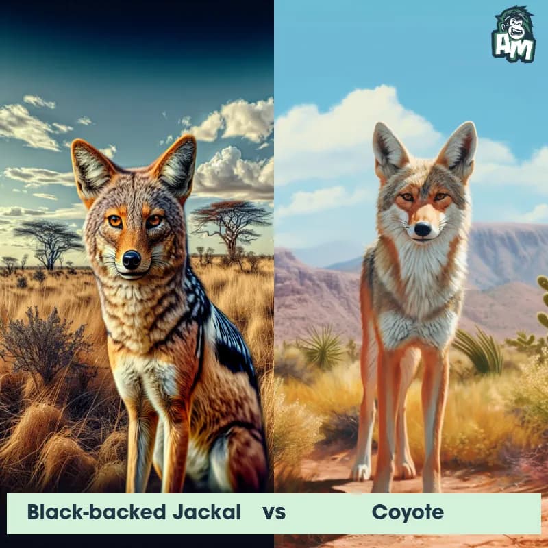 Black-Backed Jackal vs Coyote - Animal Matchup Black-Backed Jackal vs Coyote - Animal Matchup