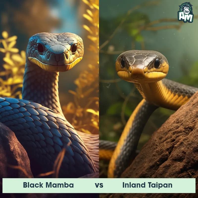 Black Mamba vs Inland Taipan - Animal Matchup Black Mamba vs Inland Taipan - Animal Matchup