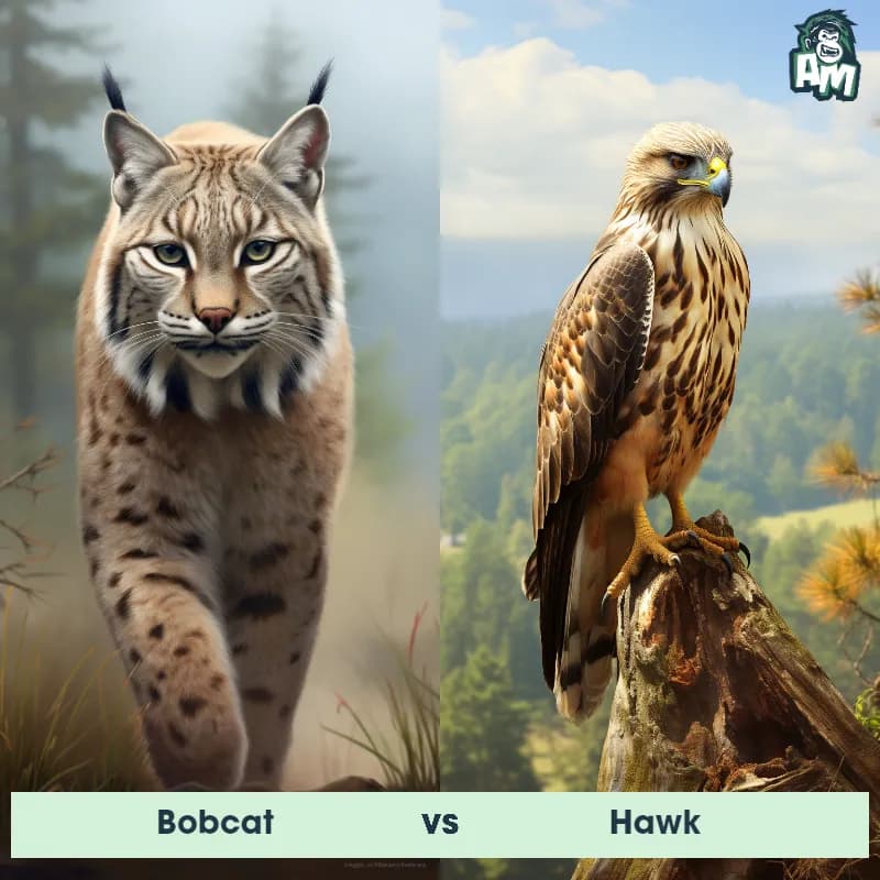 Bobcat vs Hawk - Animal Matchup Bobcat vs Hawk - Animal Matchup
