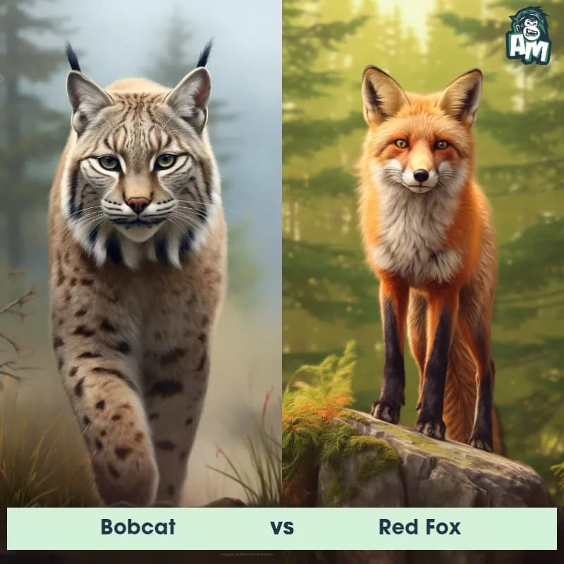 Bobcat vs Red Fox - Animal Matchup Bobcat vs Red Fox - Animal Matchup