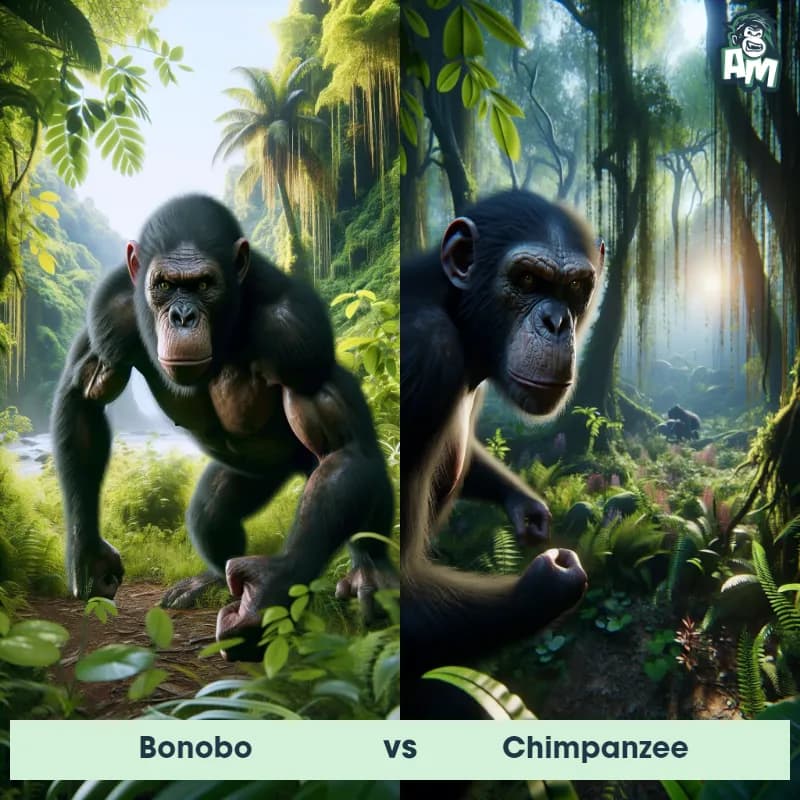 Bonobo vs Chimpanzee - Animal Matchup Bonobo vs Chimpanzee - Animal Matchup