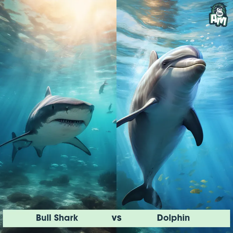 Bull Shark vs Dolphin - Animal Matchup Bull Shark vs Dolphin - Animal Matchup