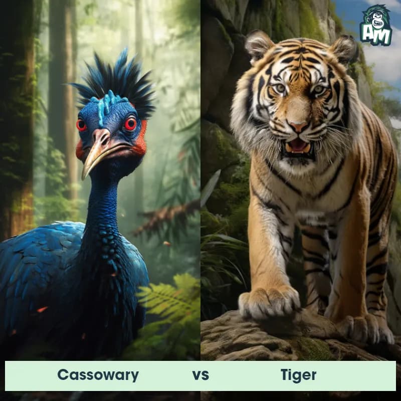 Cassowary vs Tiger - Animal Matchup Cassowary vs Tiger - Animal Matchup