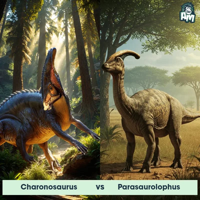 Charonosaurus vs Parasaurolophus - Animal Matchup Charonosaurus vs Parasaurolophus - Animal Matchup