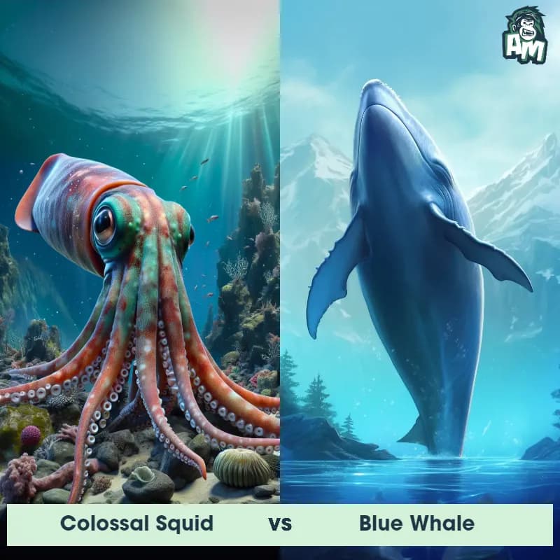 Colossal Squid vs Blue Whale - Animal Matchup Colossal Squid vs Blue Whale - Animal Matchup