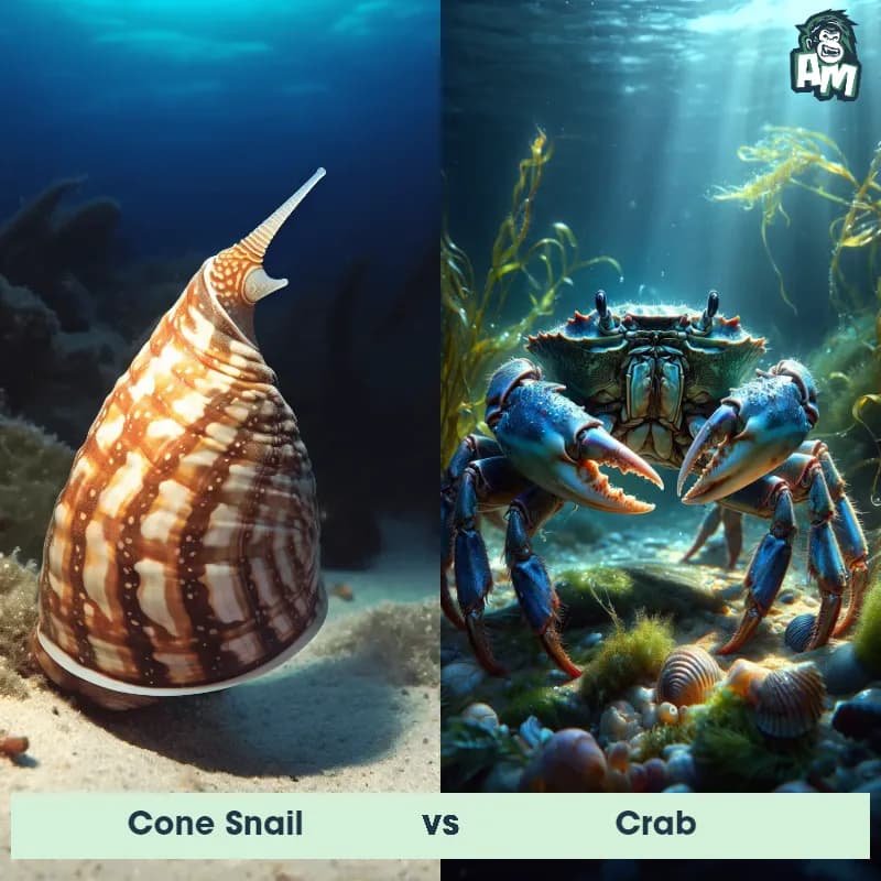 Cone Snail vs Crab - Animal Matchup Cone Snail vs Crab - Animal Matchup
