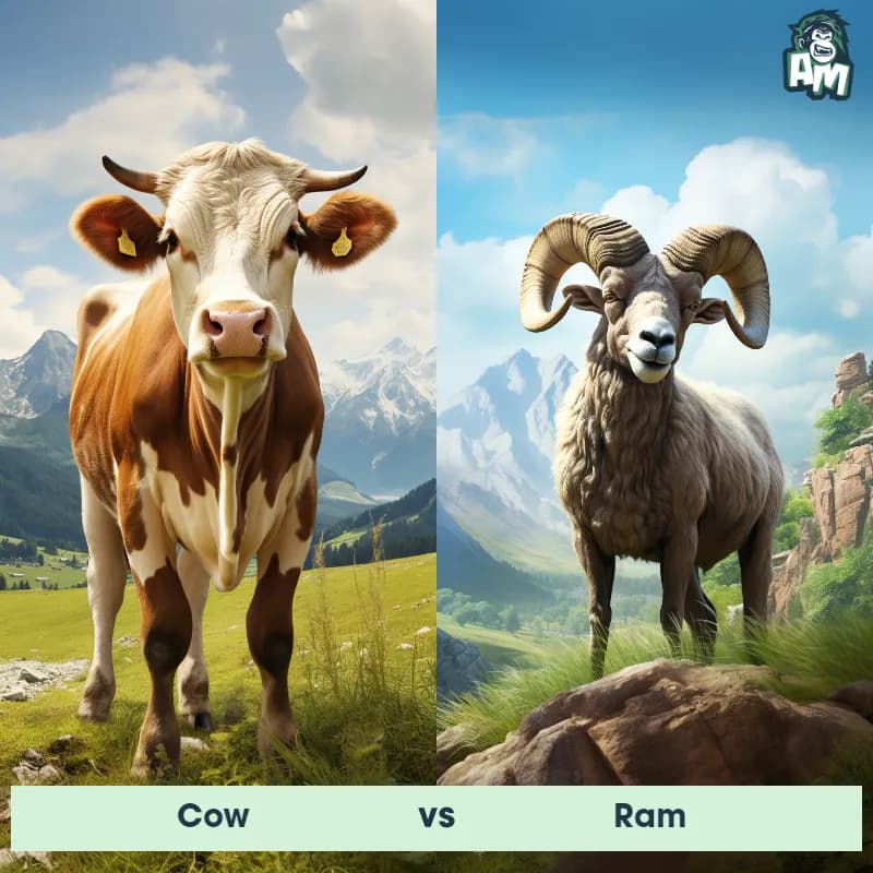 Cow vs Ram - Animal Matchup Cow vs Ram - Animal Matchup