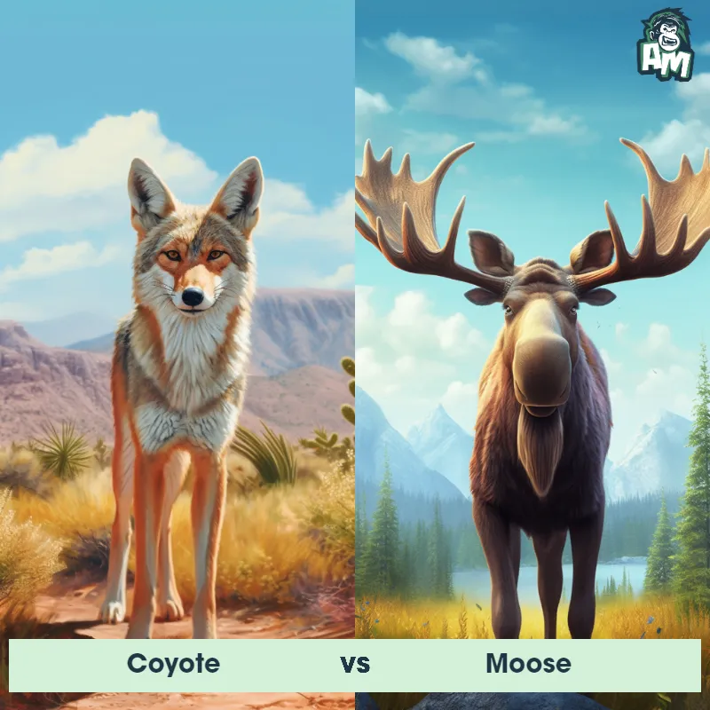 Coyote vs Moose - Animal Matchup Coyote vs Moose - Animal Matchup