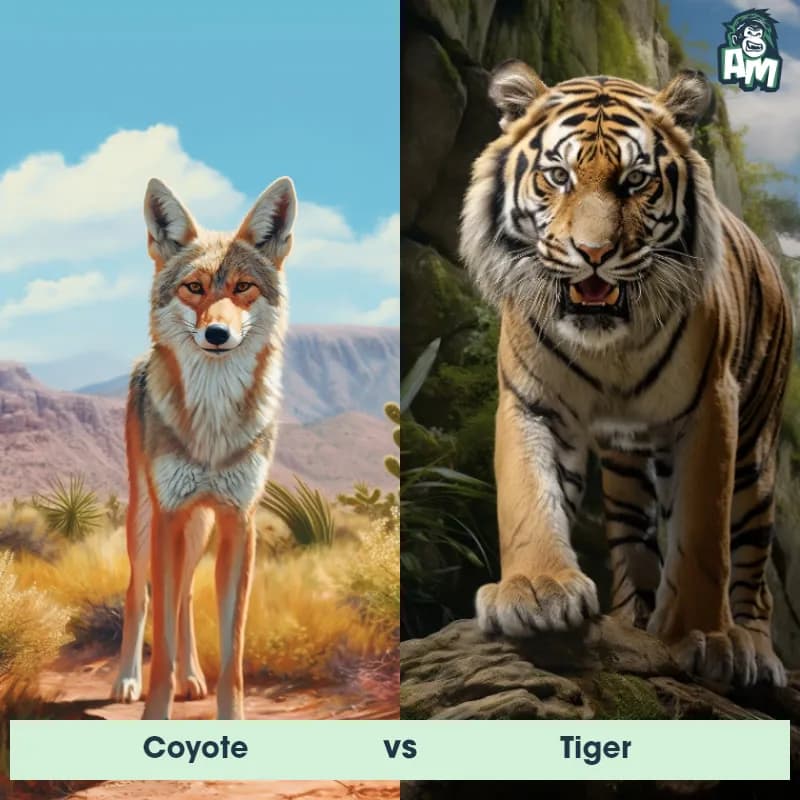 Coyote vs Tiger - Animal Matchup Coyote vs Tiger - Animal Matchup