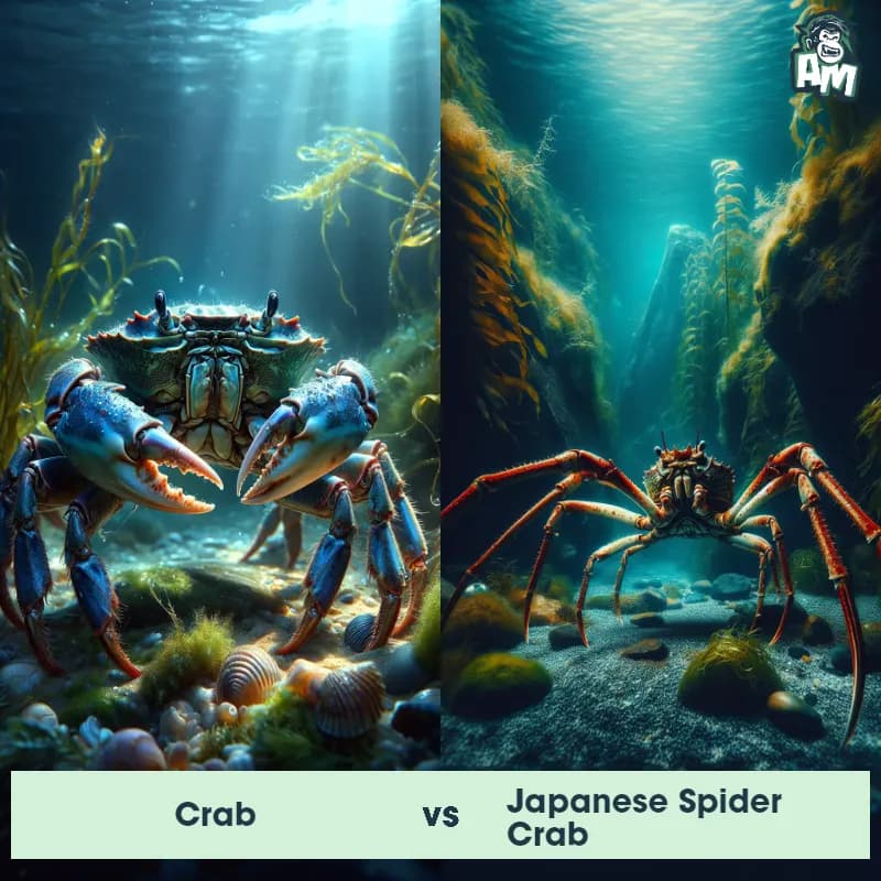 Crab vs Japanese Spider Crab - Animal Matchup Crab vs Japanese Spider Crab - Animal Matchup