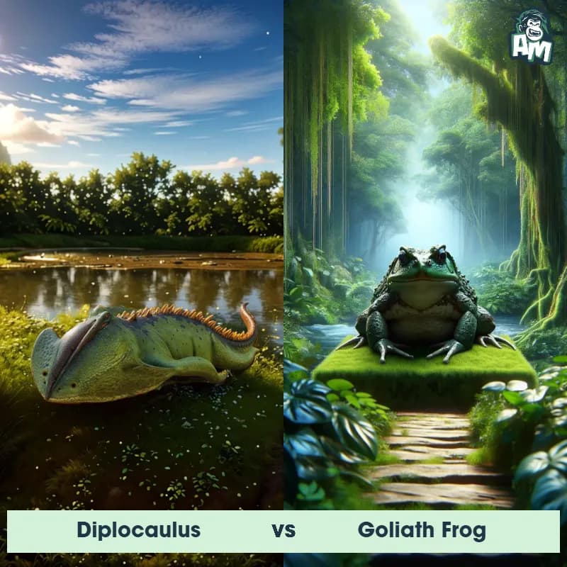 Diplocaulus vs Goliath Frog - Animal Matchup Diplocaulus vs Goliath Frog - Animal Matchup