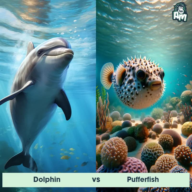 Dolphin vs Pufferfish - Animal Matchup Dolphin vs Pufferfish - Animal Matchup