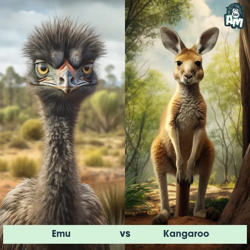 Emu vs Kangaroo - Animal Matchup Emu vs Kangaroo - Animal Matchup