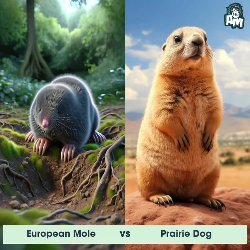 European Mole vs Prairie Dog - Animal Matchup European Mole vs Prairie Dog - Animal Matchup
