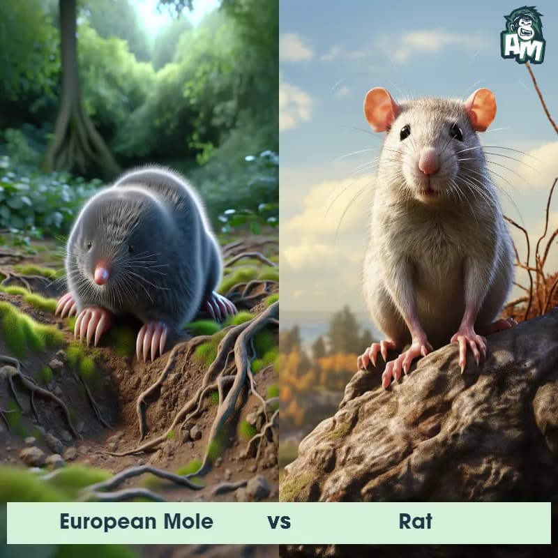 European Mole vs Rat - Animal Matchup European Mole vs Rat - Animal Matchup