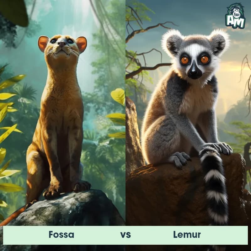 Fossa vs Lemur - Animal Matchup Fossa vs Lemur - Animal Matchup
