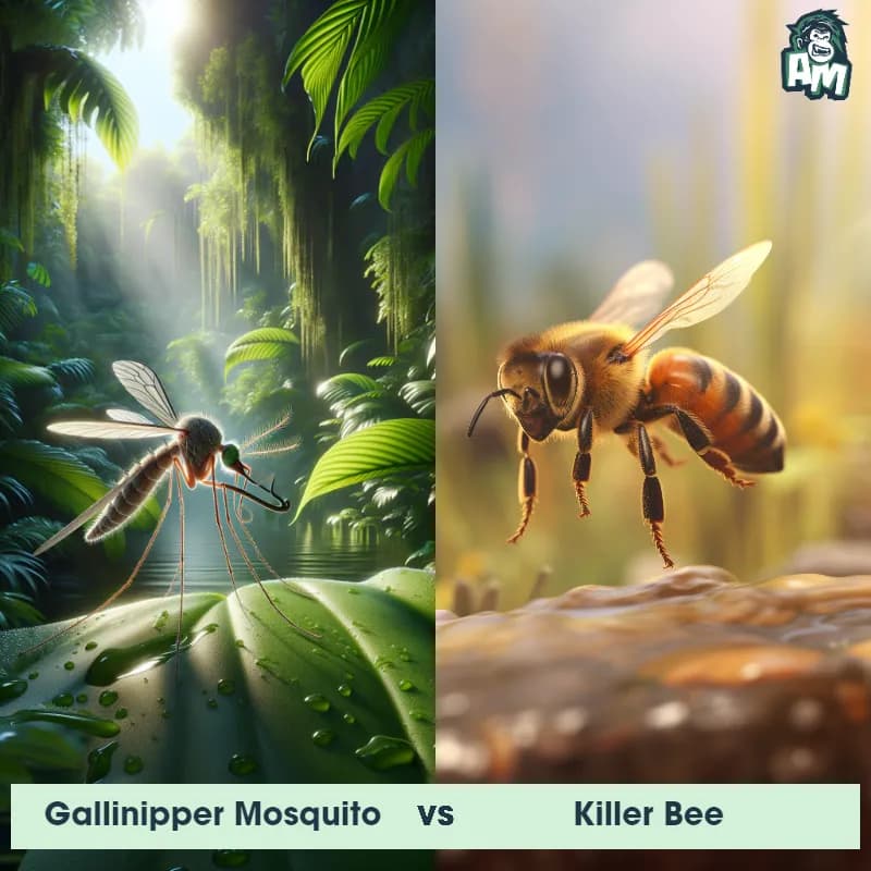 Gallinipper Mosquito vs Killer Bee - Animal Matchup Gallinipper Mosquito vs Killer Bee - Animal Matchup