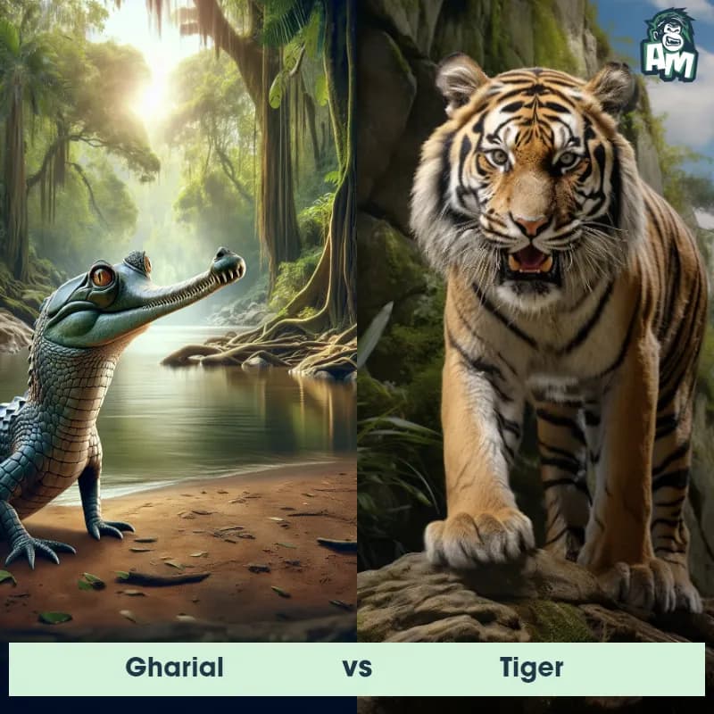 Gharial vs Tiger - Animal Matchup Gharial vs Tiger - Animal Matchup