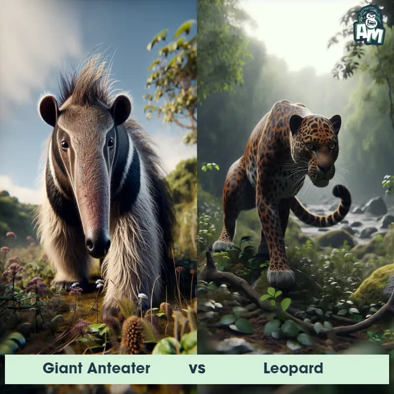 Giant Anteater vs Leopard - Animal Matchup Giant Anteater vs Leopard - Animal Matchup