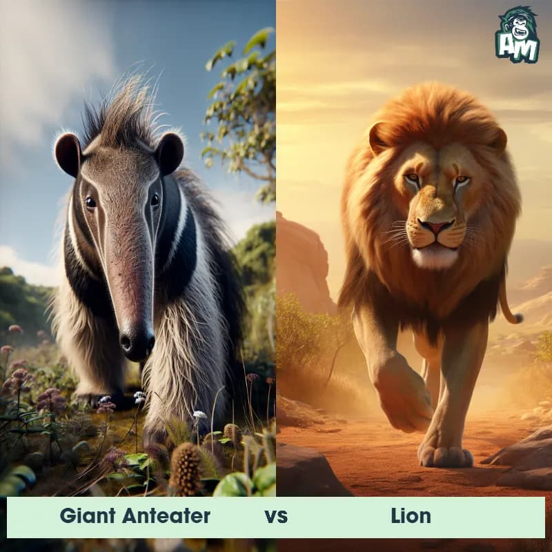 Giant Anteater vs Lion - Animal Matchup Giant Anteater vs Lion - Animal Matchup