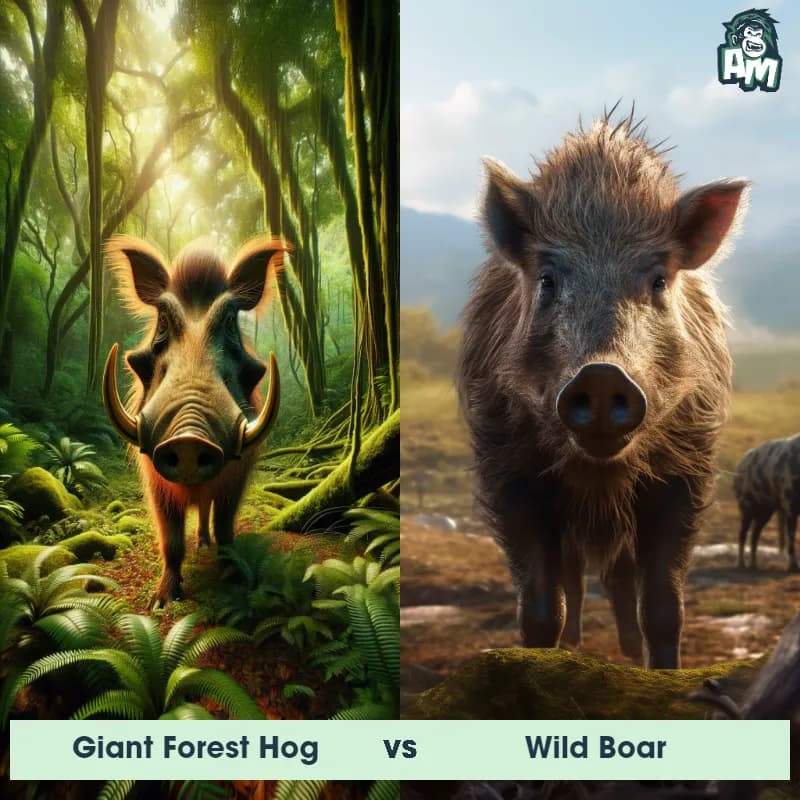 Giant Forest Hog vs Wild Boar - Animal Matchup Giant Forest Hog vs Wild Boar - Animal Matchup