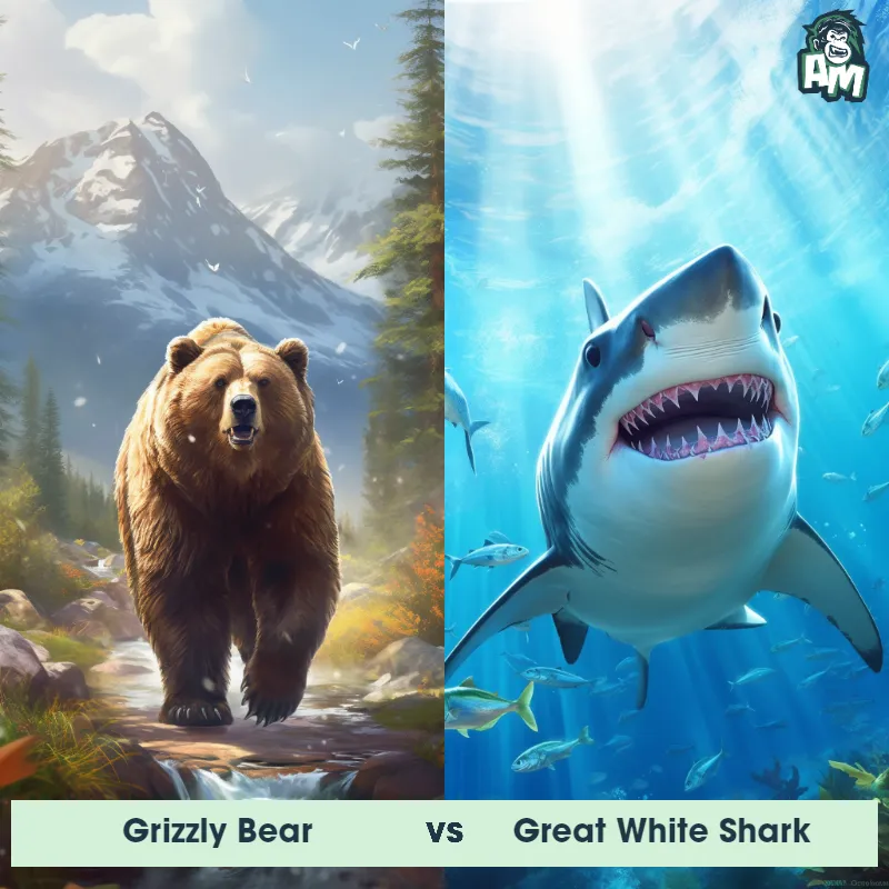 Grizzly Bear vs Great White Shark - Animal Matchup Grizzly Bear vs Great White Shark - Animal Matchup