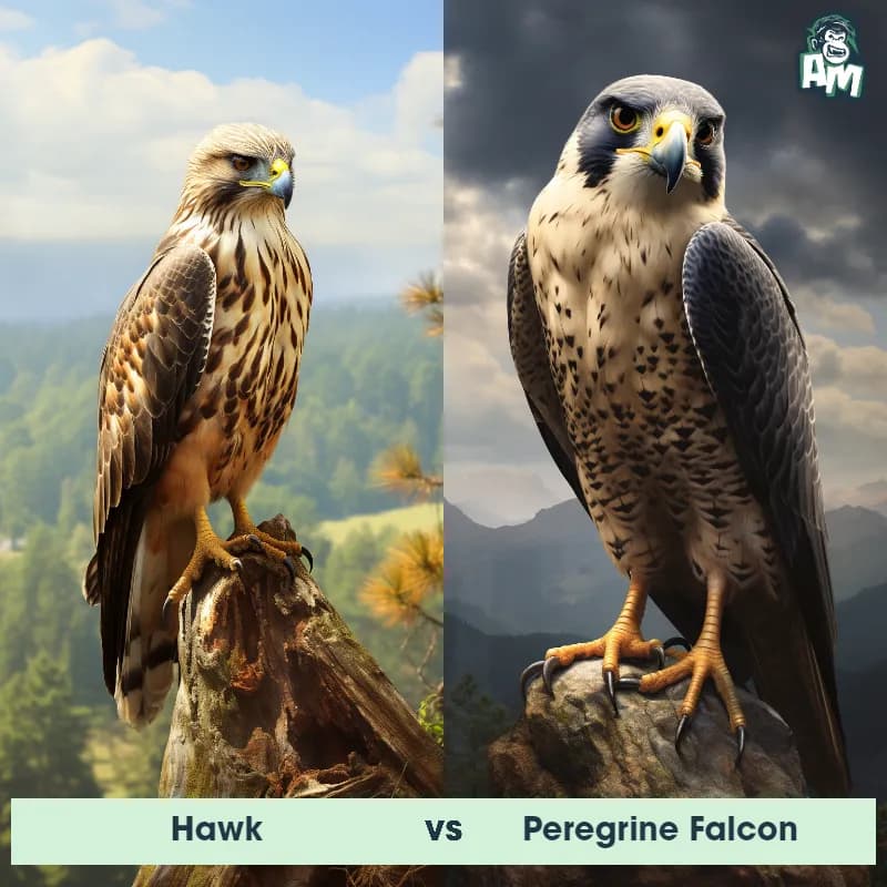 Hawk vs Peregrine Falcon - Animal Matchup Hawk vs Peregrine Falcon - Animal Matchup