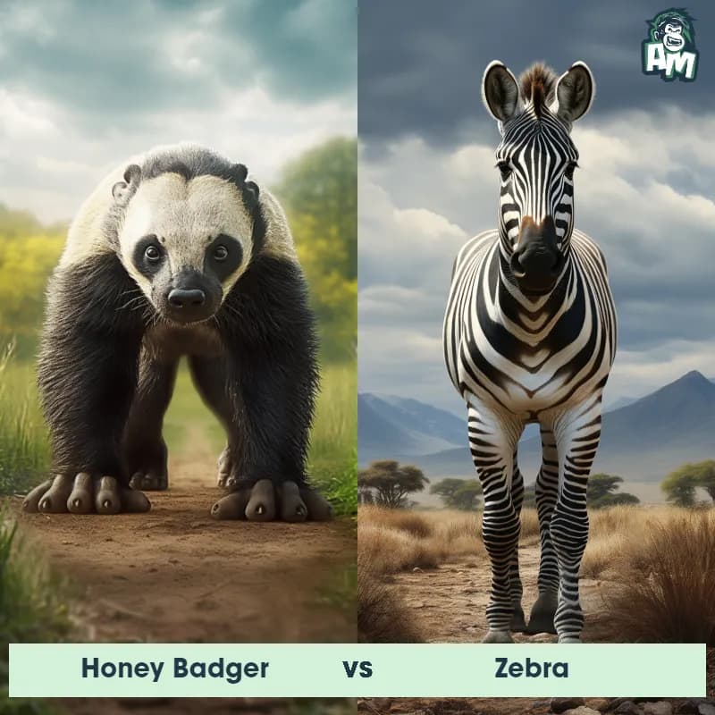 Honey Badger vs Zebra - Animal Matchup Honey Badger vs Zebra - Animal Matchup