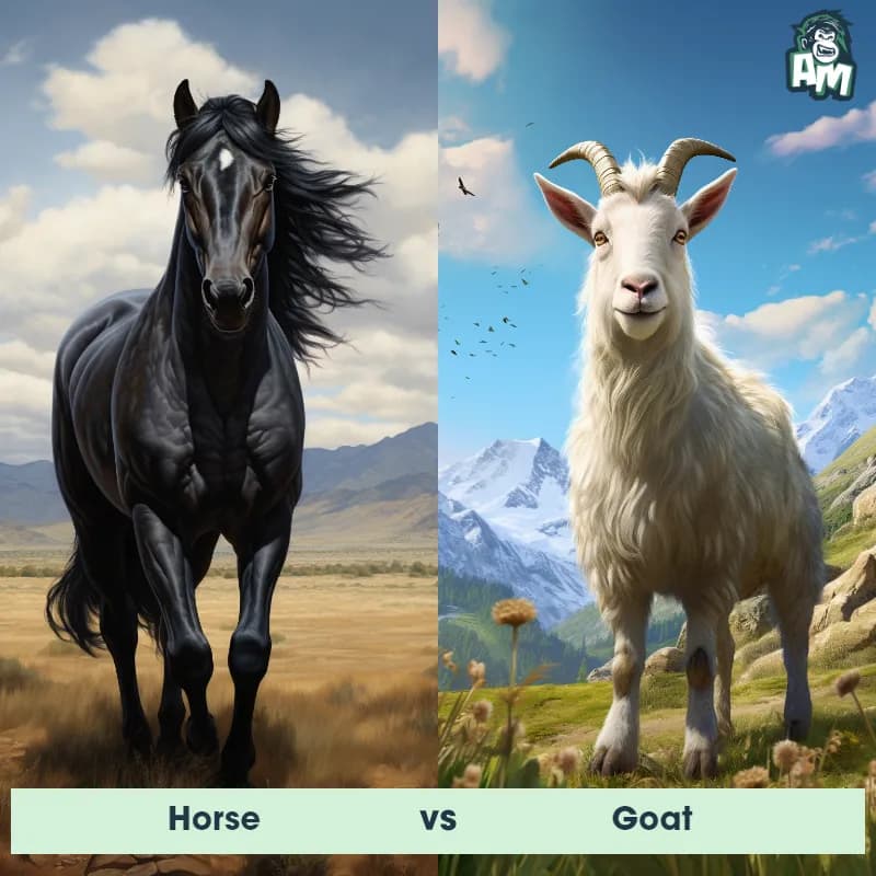 Horse vs Goat - Animal Matchup Horse vs Goat - Animal Matchup