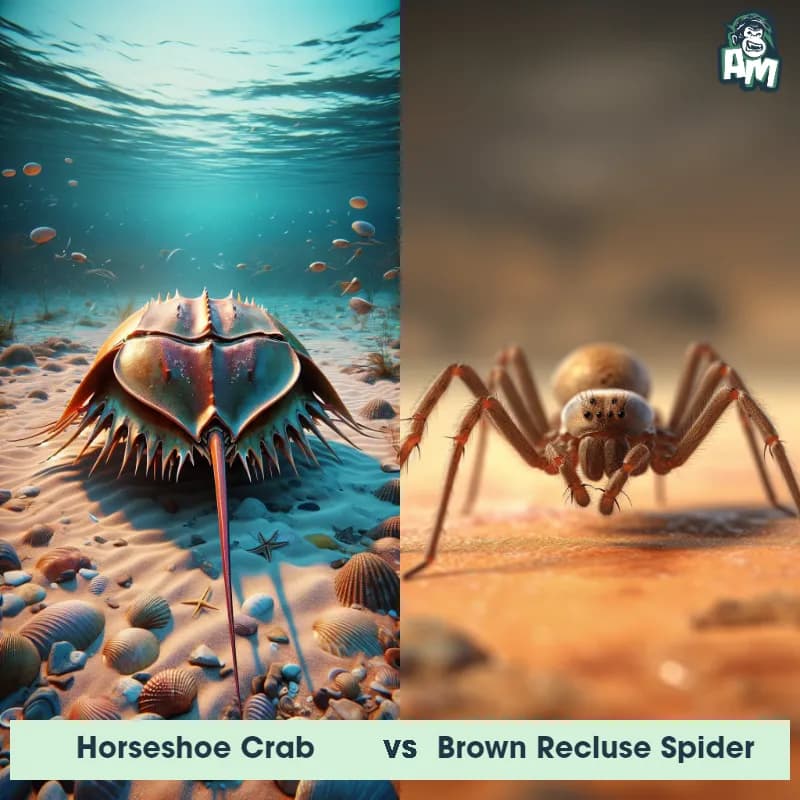 Horseshoe Crab vs Brown Recluse Spider - Animal Matchup Horseshoe Crab vs Brown Recluse Spider - Animal Matchup