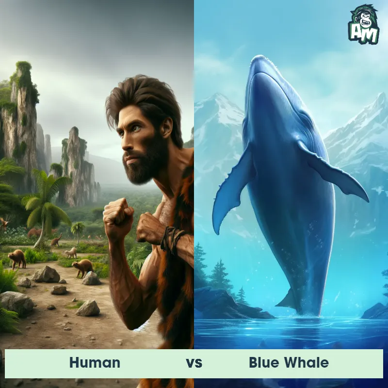 Human vs Blue Whale - Animal Matchup Human vs Blue Whale - Animal Matchup