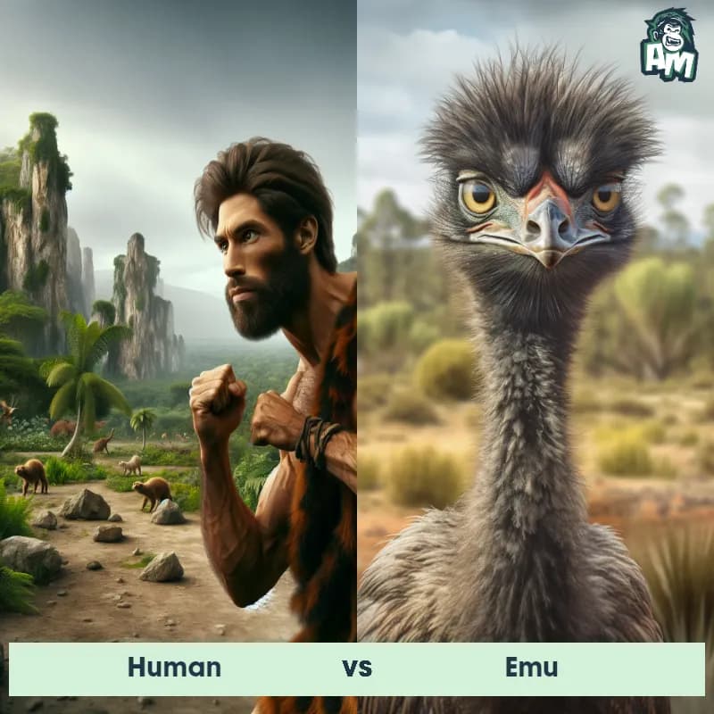 Human vs Emu - Animal Matchup Human vs Emu - Animal Matchup